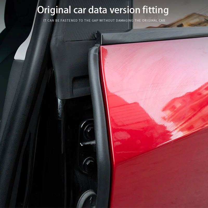 Door Seal Soundproof Kit For  Tesla Model 3 Y  2017-2025 Rubber Weather Draft Seal Strip Wind Noise Kit Front Trunk Cover Strip