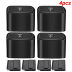 1L Car Interior Storage Case Trash Garbage Box Door Bin Push Can Mini Tray Dustbin Seat Clip Stand Holder Automotive Accessories