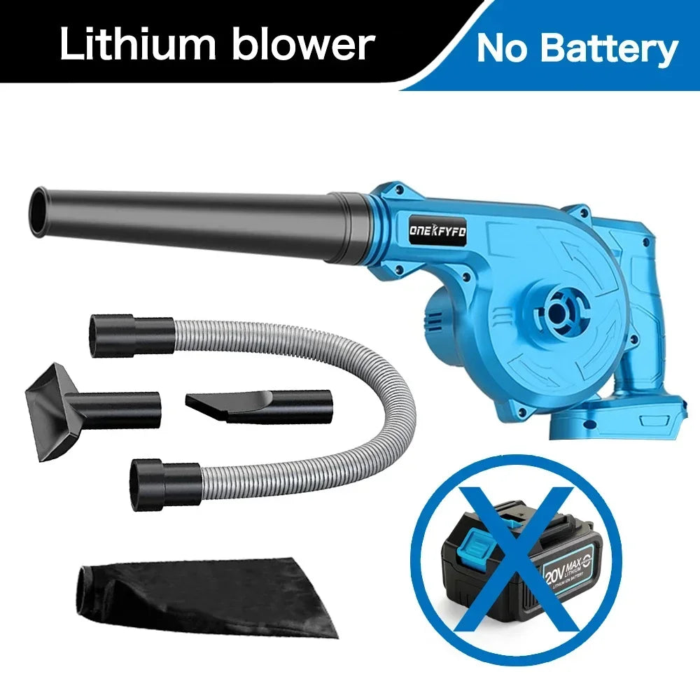 Electric Air Blower Portable Cordless Handheld Leaf Computer Dust Collector Snow Blowing Cleaner Tools For Makita 18V Battery