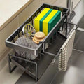 Kitchen Countertop Storage Rack Cloth Rack Multifunctional Kitchen Drain Rack Household Storage Wire Ball Sponge Drain Rack