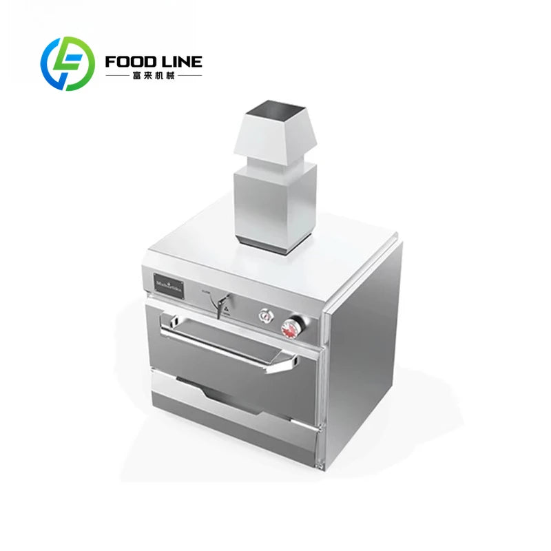 Customized Restaurant Hotel Kitchen High Quality Stainless Steel Commercial Fruit Wood Charcoal Steak Grill Oven