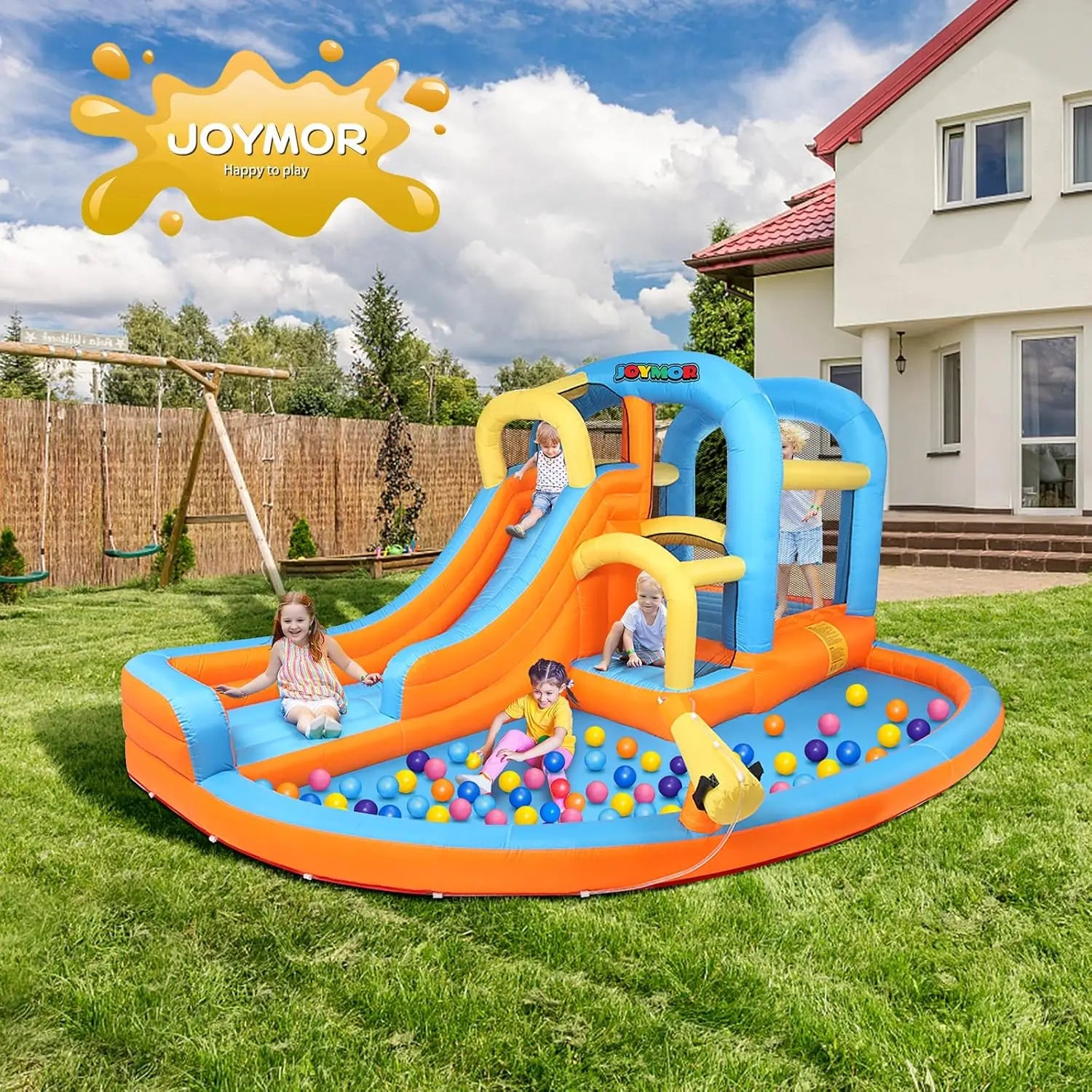 5-in-1 Inflatable Water Slide Park