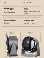 Multispeed mini fan desktop mini electric fan multifunction mini fan d