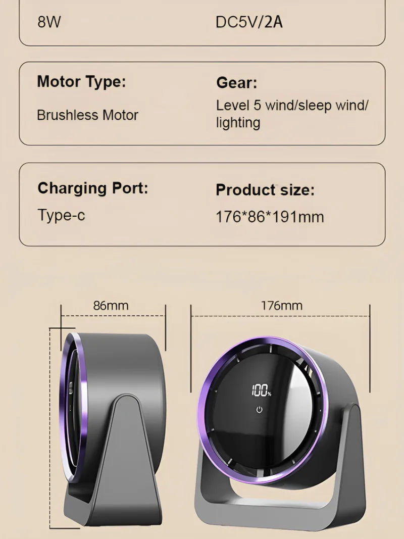 Multispeed mini fan desktop mini electric fan multifunction mini fan d