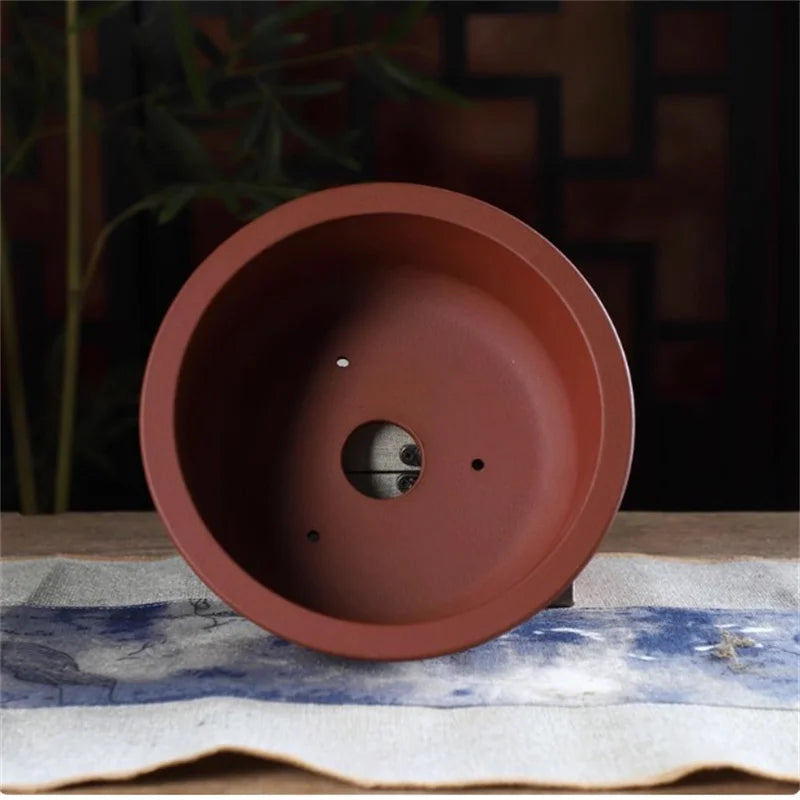 Ceramic Bonsai Pot, Bowl Pot, 4 Color,Round Flower Pot, Home Decoration