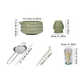 Japanese Tea Set 5-Piece Authentic Matcha Set Professional Matcha Whisk Set Matcha Kit For Matcha Lovers Novices Family Friends