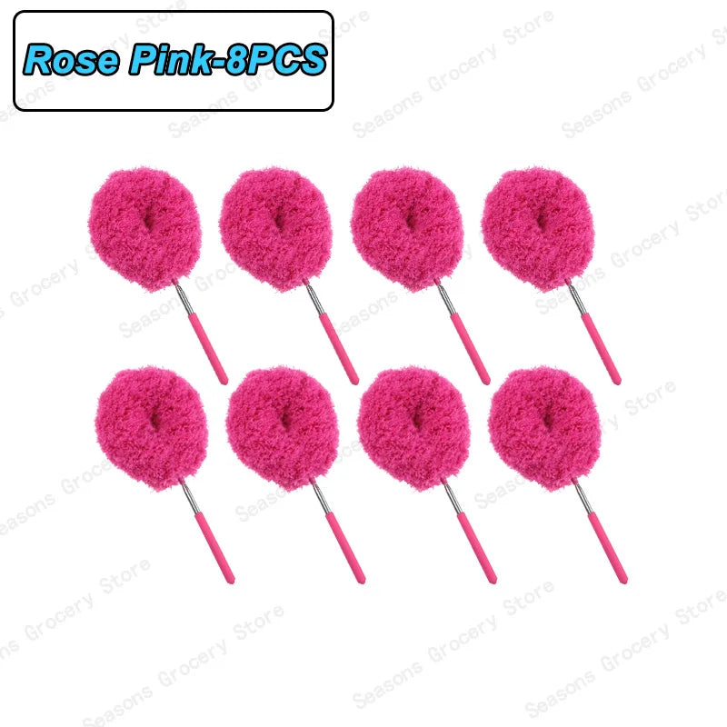 Reusable Microfibre Ceiling Fan Duster Dusting Dust Duster Ceiling Fan Blade Cleaning Adjustable Length Household Cleaning Tool