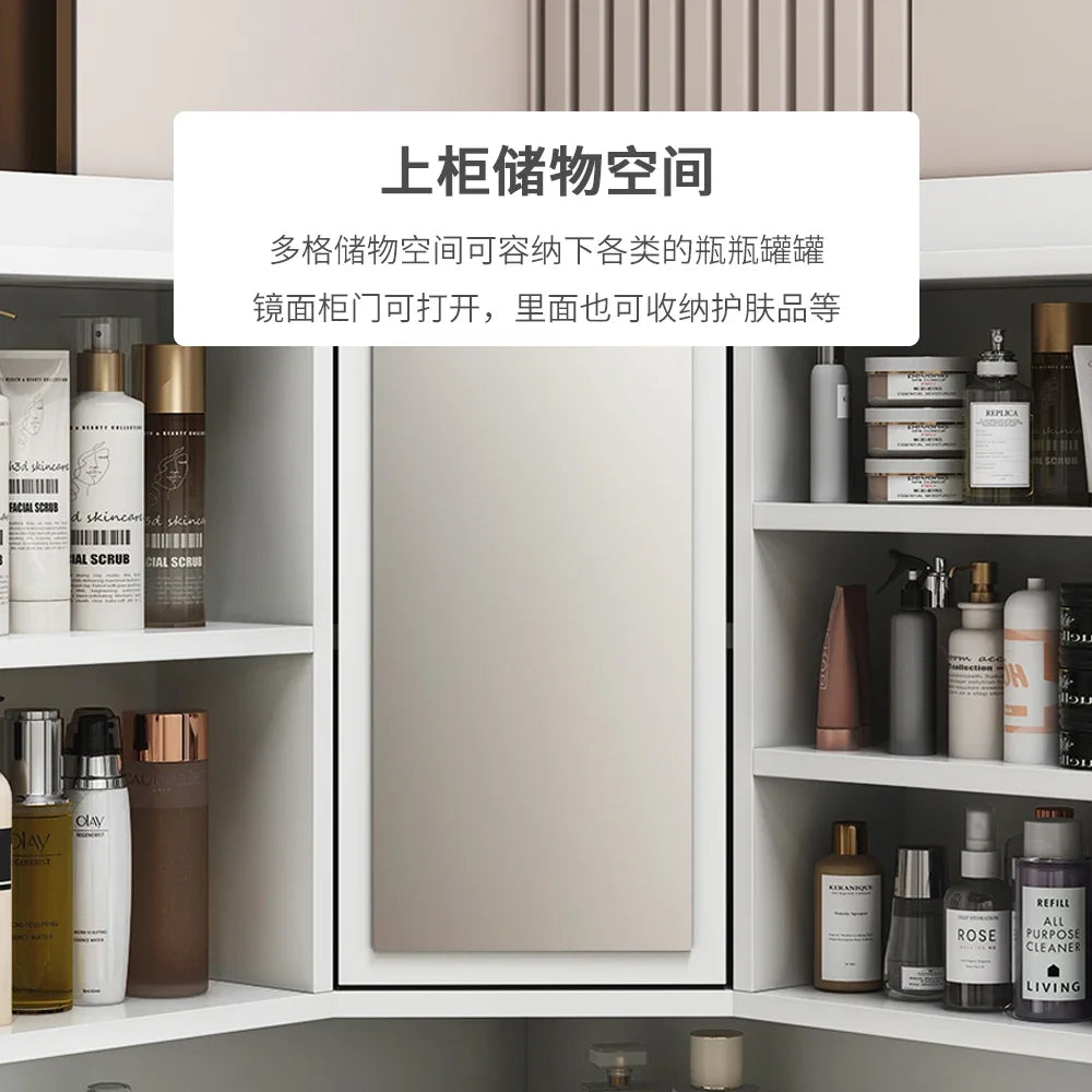 Corner dresser locker integrated light luxury bedroom modern simple small apartment triangular corner