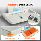 SucceBuy Wall-Mounted Baby Changing Station Horizontal Foldable Diaper Change Table Safety Straps and Hanging Rods for Newborns