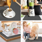 Kitten Cute Cat Kitchen Tableware Drying Mat Coffee Machine Drain Pad Countertop Absorbent Draining Mat Dinnerware Table Decor