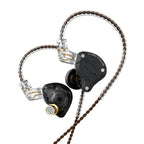 KZ ZS10 Pro 4BA+1DD 5 Driver in-Ear HiFi Metal Earphones with Stainless Steel Faceplate, 2 Pin Detachable Cable