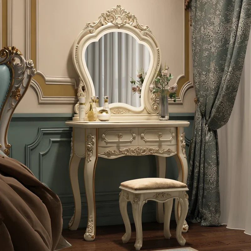 European dresser bedroom makees ins multifunctional princess dressing table storage cabinet integrated small apartment