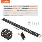 VEVOR 2ft 5ft E Track Tie Down Rail Kit 4 Pack Secure Cargo 2000 lbs Etrack Rails with Screws for Garages Trailers  ATV Mounting
