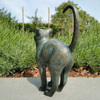 Cat Statue Butterfly Cat Statue Grease Bronze Lawn Porch Pet Garden Outdoor Decoration Courtyard, Yard, Lawn And Landscape Decor