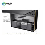 Customized Outdoor Cooking Motorised Premium Style Outdoor Kitchen Easy Install Combined Sink and Fridge for Backyard Gatherings