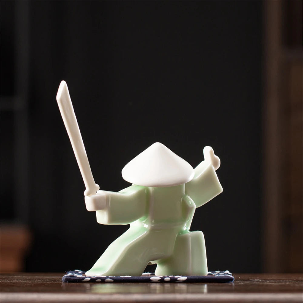 Incense Stick Holder Japanese Samurai Tea Ceremony Ornaments Home Furnishings Office Decoration Korea Swordsman