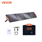 VEVOR Portable Monocrystalline Solar Panel Foldable ETFE Charger Efficiency Panel Waterproof for Power Stations Camping Hiking