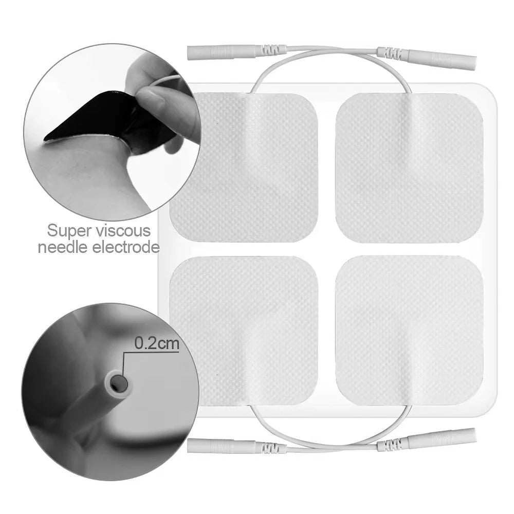 Physiotherapy Tens Electrode Pads Conductive Gel Therapeutic Pulse Pressure Electrical Compex Muscle Stimulator Massage Patches