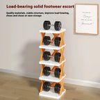 Multi Layer Simple Shoes Shelf 3/6/9tier New Folding Shoe Rack Color Cabinet Multi-Folding Space-Saving Diy Home Organizer Shelf