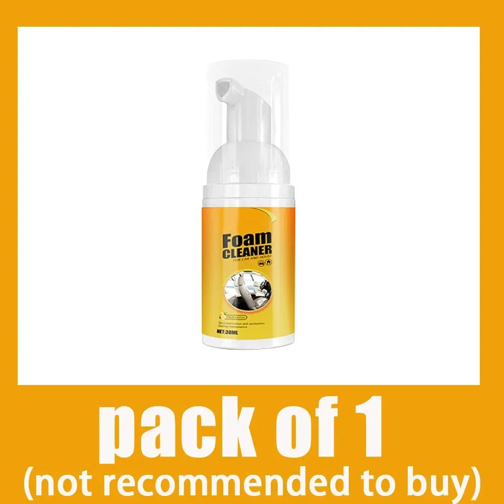 Multi-Purpose Foam Cleaner Spray | Automotive & Home Interior Cleaning Agent