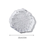 INS Glass Plates Decorative Trinket Glass Plate Japanese Sushi Platter Dessert Snack Plate Trinket Dish Teacup Mat Pad Food Tray