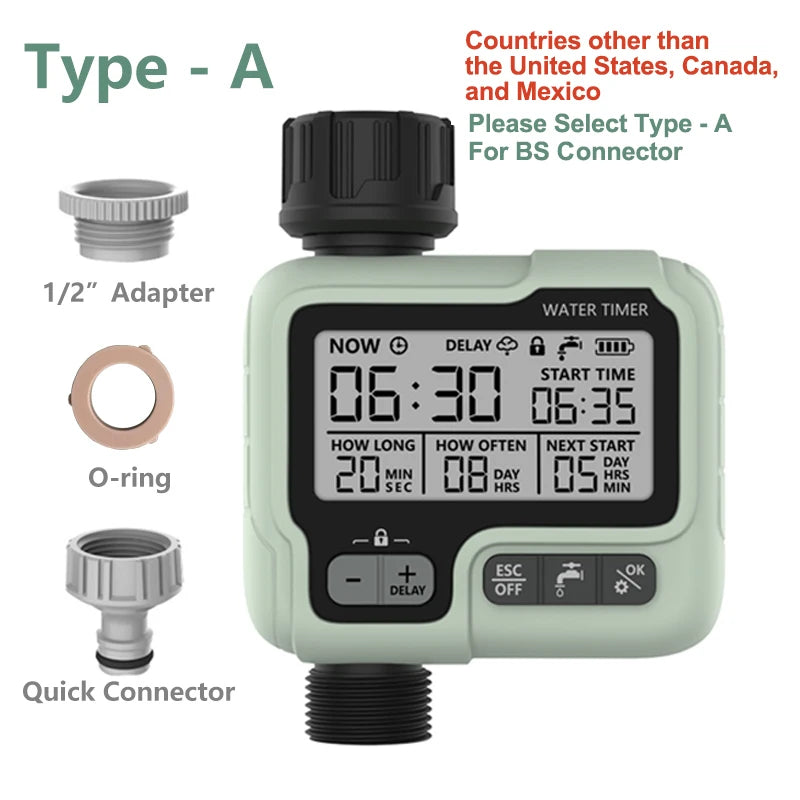 HCT-322 Automatic Water Timer Garden Digital Irrigation Machine Intelligent Sprinkler Used Outdoor to Save Water&Time