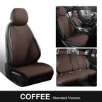 Universal Fit Car Accessories Suede Saddle Seat Cushion Pad Half Covered for 90% Sedan SUV Suede Universal Set Cover 5 Seats