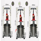 22L 36L Hydraulic Fruit Squeezer Stainless Steel Manual Juicer Small Honey Grape Blueberry Mulberry Presser Juicer