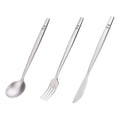 Keith Titanium Portable Spoon Fork Knife Steak Western Flatware Kitchen Christmas Party Supplies Dinnerware Travel Cutlery Set