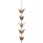 Metal Rainwater Drainage Chain Multifunction Rainwater Chain Decorative Downspout Rain Chain Exquisite for Garden Villa Park