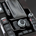 For Audi A6 S6 C6 2005-2011 Piano Black Centre Gear Shift transmission Panel Cover Car inside Trim Accessories Sticker