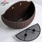 1PC Flower Pot Exquisite Wall-mounted Plastic Wall Hanging Basket Flowerpot For Outdoor Garden Balcony Planter Bucket Home Decor