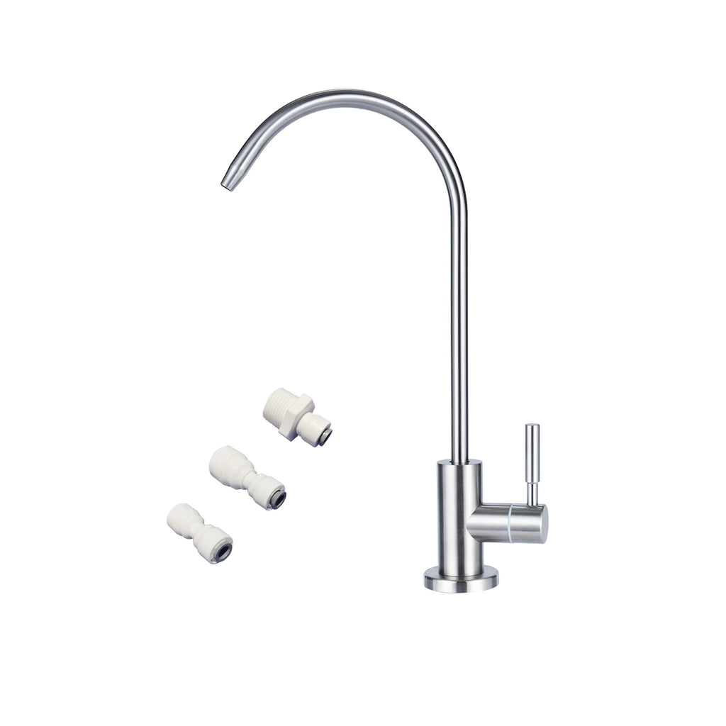 Reverse Osmosis RO Undersink Drinking Water Filter Tap Faucet 1/4" Chrome Mixer