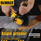 DEWALT DCG409 125mm Flat Head Angle Grinder Bare Machine Tool Cutting Machine 20V Lithium Battery Brushless Tools