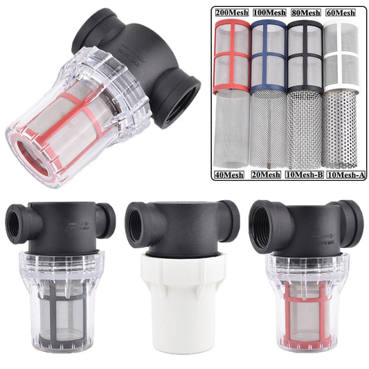1/2" 3/4" 1" Garden Watering Hose Filter Agricultural Irrigation Strainer Aquarium Fish Tank Water Pump Pipe Impurity Filtration