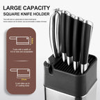 XITUO Kitchen Household Multi-function Knife Storage and Placement Rack Knife Holder with Sharpener for Various Knife Types