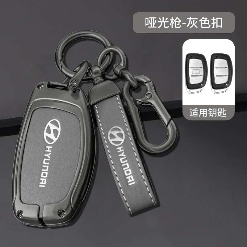 For Hyundai ix35 i40 i20 i10 Tucson Elantra Creta Sonata Ioniq Accent Creata Car Remote Key Case Fob Cover Keychains Accessories