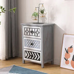 Solid Wood Multi-Layer Drawer Storage Cabinet Living Room Retro Simple Storage Side Cabinet Combination Organizing Cabinet