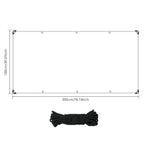 Chicken Coop Cover Transparent Tarpaulin Outdoor Garden Waterproof Run Tarp with Rope Reinforced Edges Chicken Coop Porch Canopy