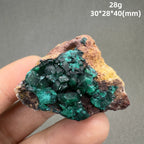 Natural Congo green Dioptase Mineral specimen + healing quartz crystals and stones rock gemstone