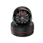 Solar Car Air Freshener Wheel Hub Design Perfume Diffuser Decoration Vehicle Wheel Rotating Air Freshener Vehicle Air Fresheners