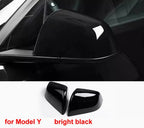 For Tesla Model 3 / Model Y Replace Car Accessories Rear View Mirrors Shell Cap Housing Wing Door Side Mirror Cover 1 Pair