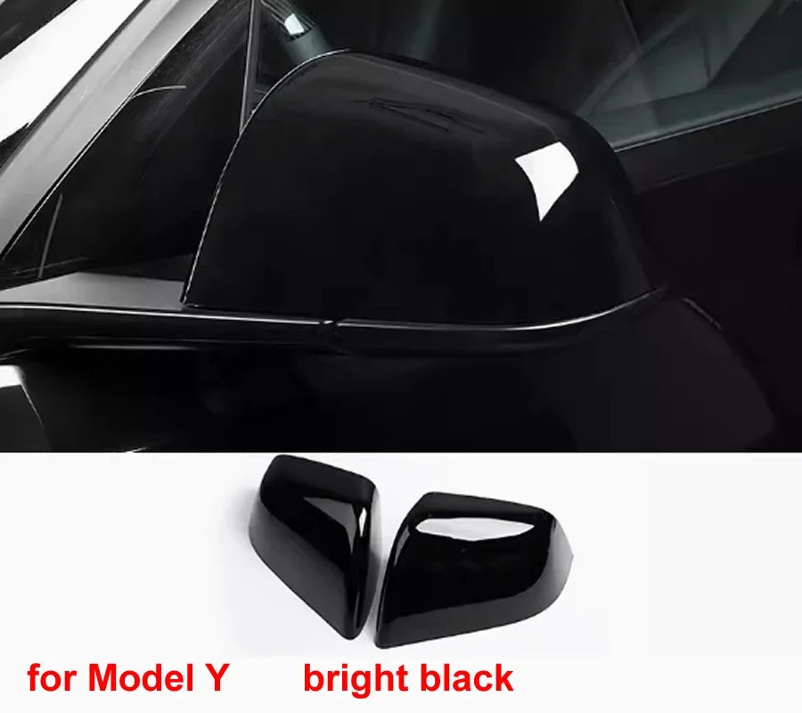 For Tesla Model 3 / Model Y Replace Car Accessories Rear View Mirrors Shell Cap Housing Wing Door Side Mirror Cover 1 Pair