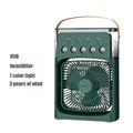 Mini 3 in 1 Air Conditioner Fan USB Desktop Cooler with Humidifier LED