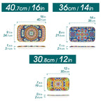 vancasso 3/6 Piece Long Plate Ceramic Salad Plates Set 3 size Rectangular Dessert Plates for Cake/Salad/Appetizer Oven Safe