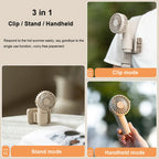 Mini Clip Fan Portable Clip on Umbrella Fan Backpack Waist Fan For Out