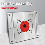 Electric Wood Milling Trimming Machine Flip Plate Guide Table Aluminum Router Table Insert Plate for Woodworking Work Bench