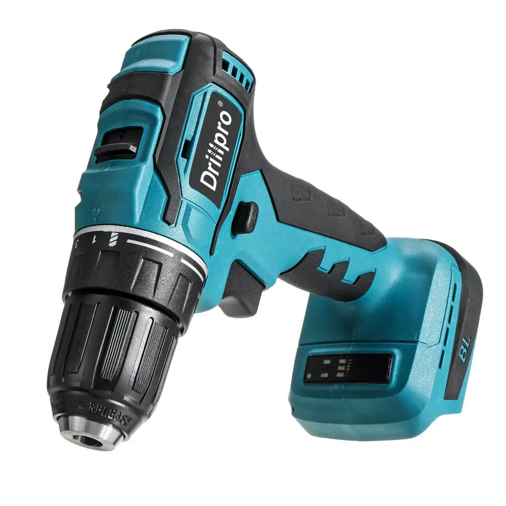 Drillpro 90N.m Cordless Electric Screwdriver Rechargeable  DIY Wireless Power Driver Tools For Makita 18V Battery