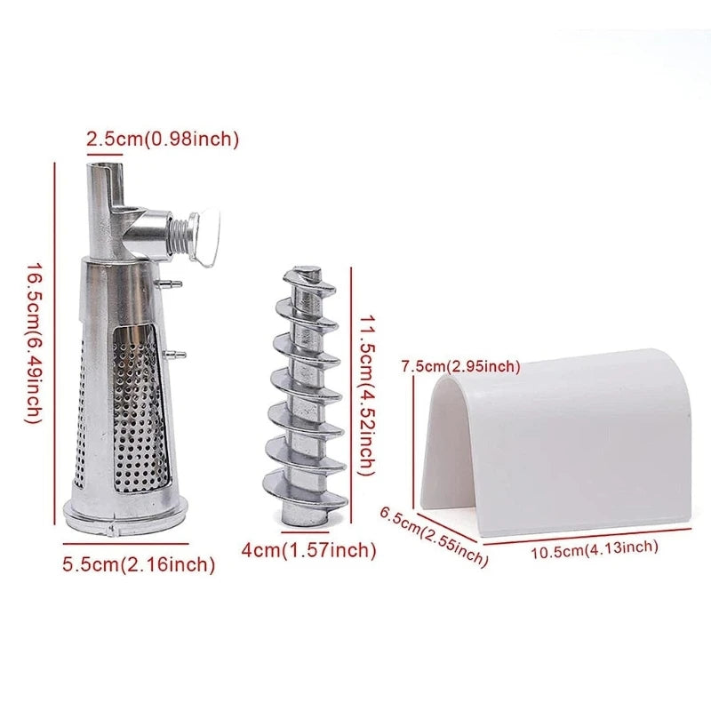 Tomato Juicer Vegetable Strainer  Grinder Sausage Stuffer Ketchup Attachment Compatible for Stand Mixer Kitchen Tool
