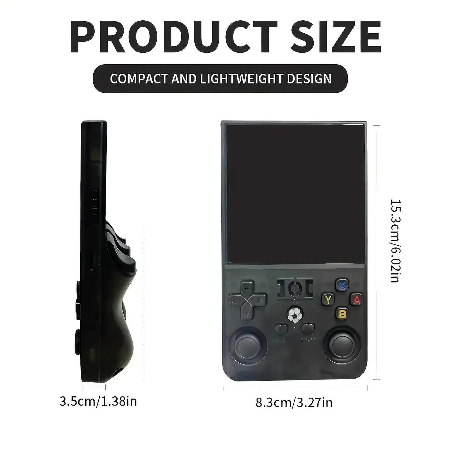 WUDS R36MAX Retro Handheld Game Console with 64G Built-in 18000+ Classic Games, Portable Hand Held Open Source Linux System